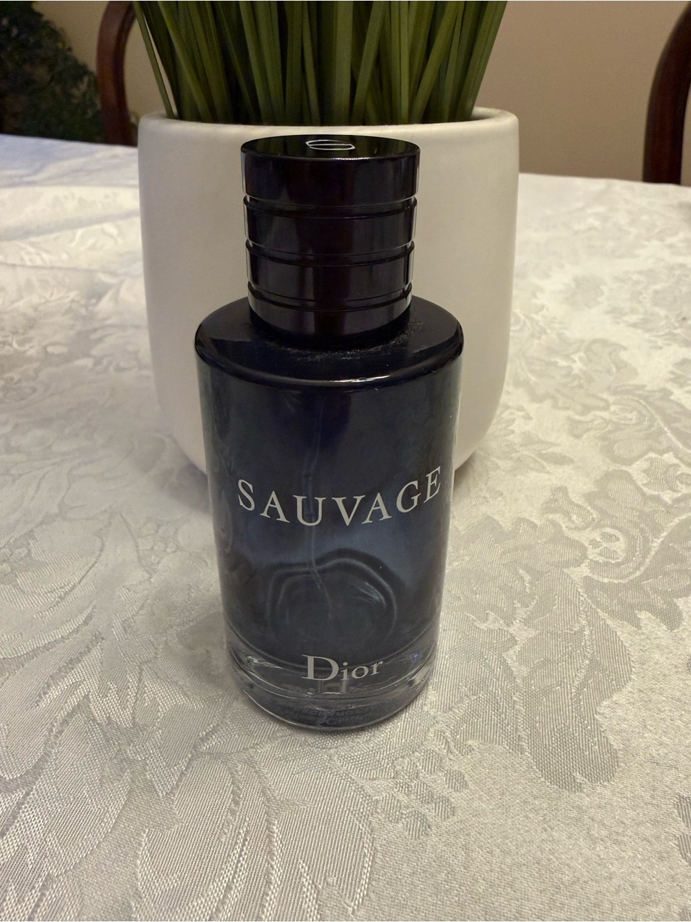 Dior Sauvage Empty Bottle in Dark Blue and Black